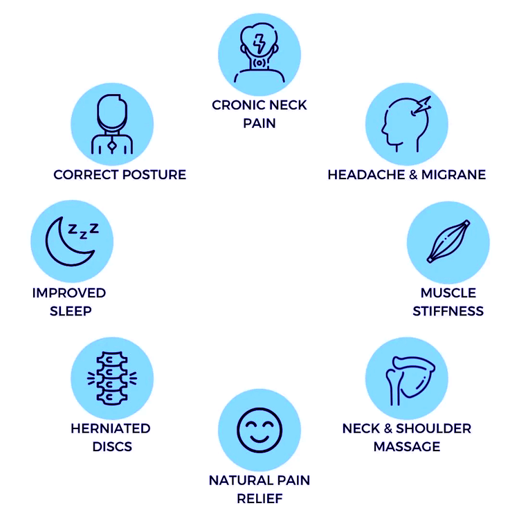 HealthyLife™ Nacken-/Schulterstrecker/Entspannungskissen zur Schmerzlinderung 