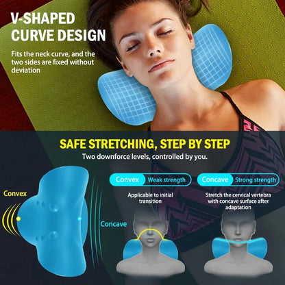 HealthyLife™ Neck Shoulder Stretcher Relaxer Cervical Pillow For Pain Relief